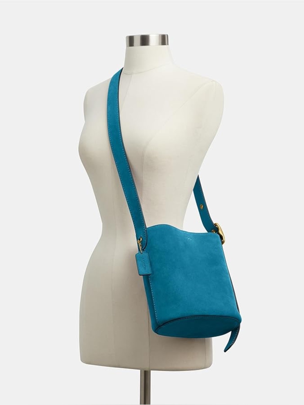 Bleeker Bucket 21 in Sea Blue with bonus charm